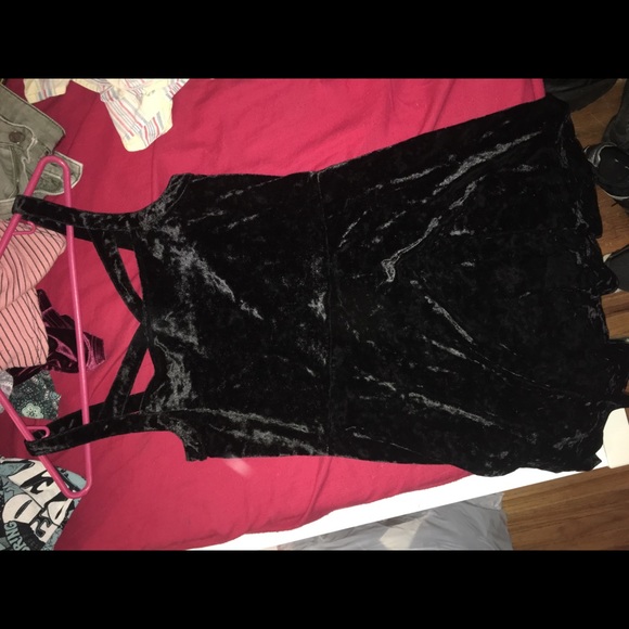 Black Velvet Tank dress - Picture 1 of 2